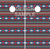 Aztec Pattern Cornhole Boards