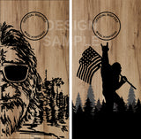 Bigfoot Research Team Wood Cornhole Boards