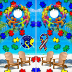 Down Syndrome Autism Beach Cornhole Boards