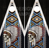 Indian Head Dress Skull Cornhole Boards