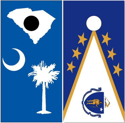 Mass South Carolina State Flag Cornhole Boards