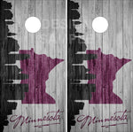 Minnesota Skyline Cornhole Boards