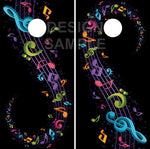 Music Notes Cornhole Boards