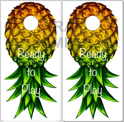 Ready To Play Pineapple Cornhole Boards