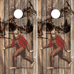 Sasquatch Big Foot Wood Cornhole Boards