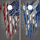 Scottish American Flag Metal Cornhole Boards