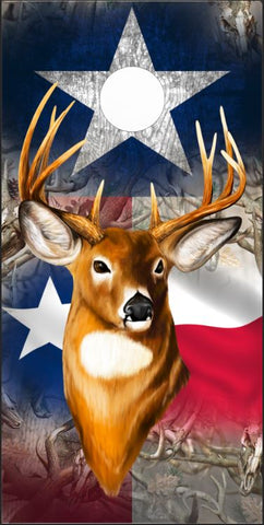 Texas Flag Buck Head Cornhole Boards