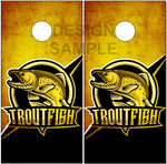 Trout Fish Cornhole Boards