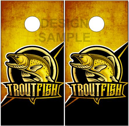 Trout Fish Cornhole Boards