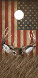 Deer Buck Flag Grass Camo Cornhole Boards