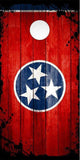 Tennessee Flag Wood Cornhole Boards