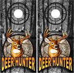 Deer Buck Hunter Camo Cornhole Boards