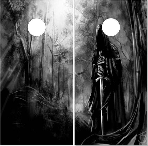 Grim Reaper Trees Cornhole Boards