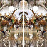 Mallard Duck  Camo Cornhole Boards