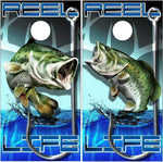 Bass Fish Carbon Life Cornhole Boards