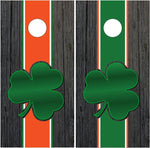 Irish Clover Wood Cornhole Boards