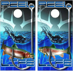 Trout Fish Carbon Life Cornhole Boards