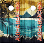 Beach Paradise Aloha Beaches Cornhole Boards