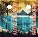 Beach Paradise Aloha Beaches Cornhole Boards