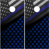 Thin Blue Line Stars Cornhole Boards