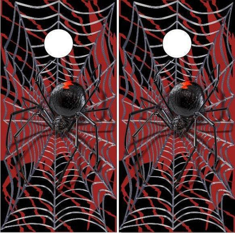 Black Widow Spider Cornhole Boards