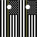 Thin Green Line Military Cornhole Boards