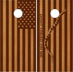 Don't Tread On Me Jack Flag Cornhole Boards