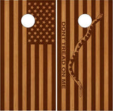 Don't Tread On Me Jack Flag Cornhole Boards