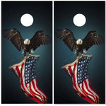 Eagle Carrying American Flag Cornhole Boards