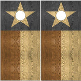 Texas Flag Stained Cornhole Boards