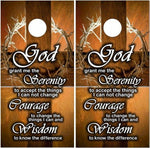 Serenity Prayer Cornhole Boards