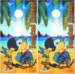 Twisted Parrot Beach Cornhole Boards