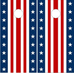 American Flag Strips Cornhole Boards