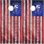 2nd Amendment Flag Cornhole Boards