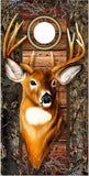 Trophy Deer Buck head Camo Cornhole Boards