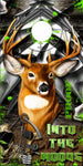 Deer Head Camo Reaper Splashes Cornhole Boards