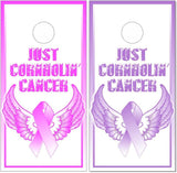 Just Cornholin Cancer Cornhole Boards