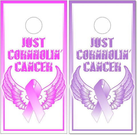 Just Cornholin Cancer Cornhole Boards