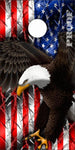 American Flag Eagle Barbwire Cornhole Boards