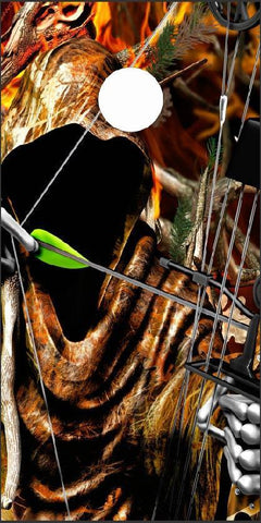 Bow Reaper Oblit Buck Blaze Camo Cornhole Boards