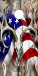 American Deer Oblit Camo Cornhole Boards